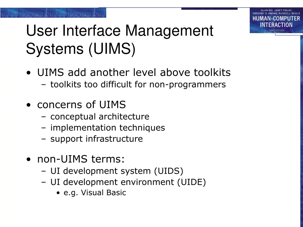 user interface management systems uims