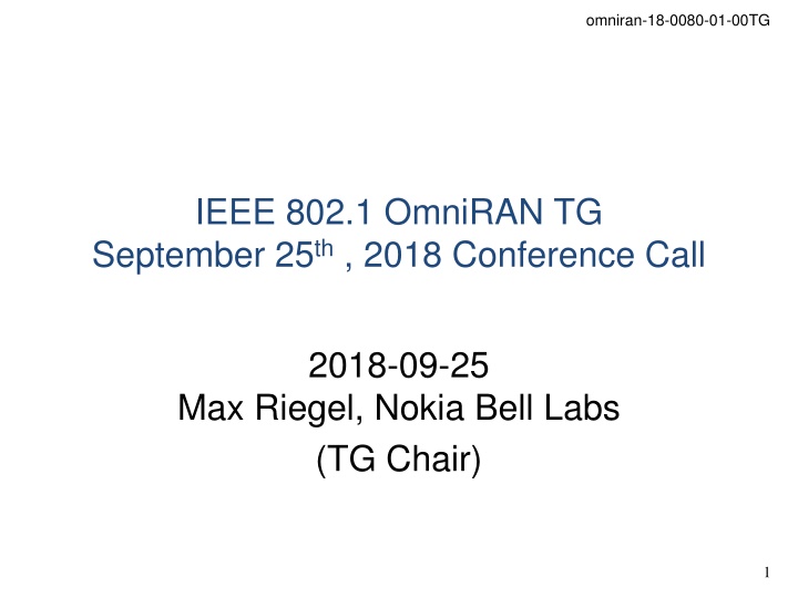 omniran 18 0080 01 00tg