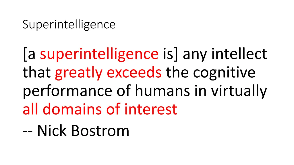 superintelligence