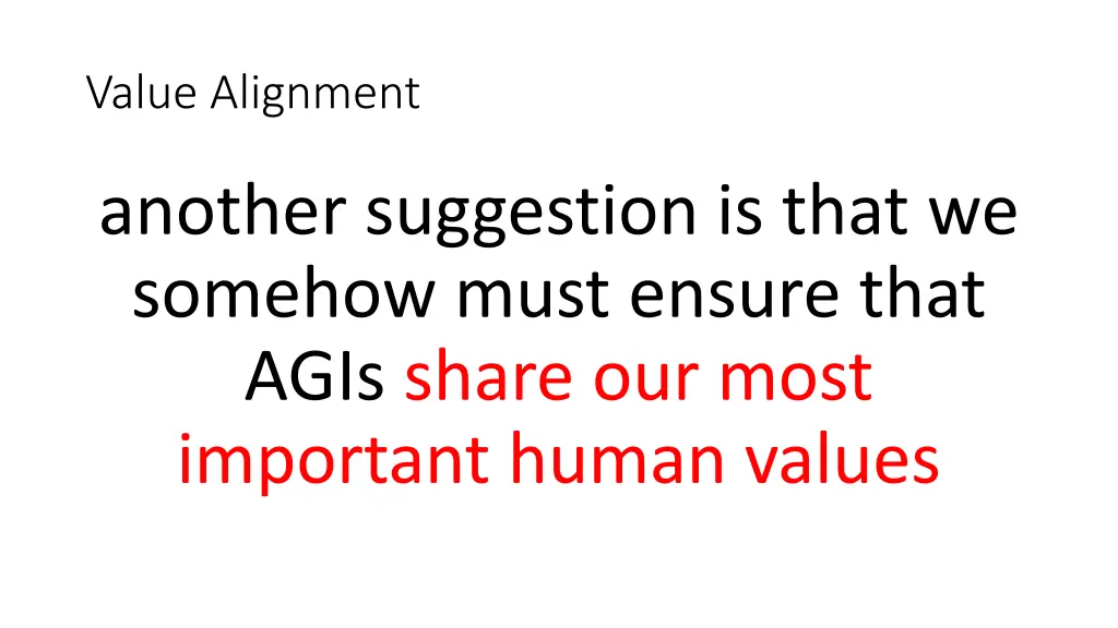 value alignment