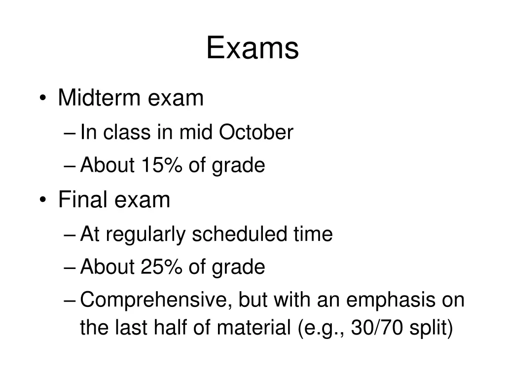 exams