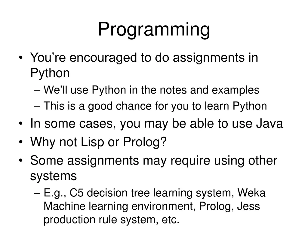programming