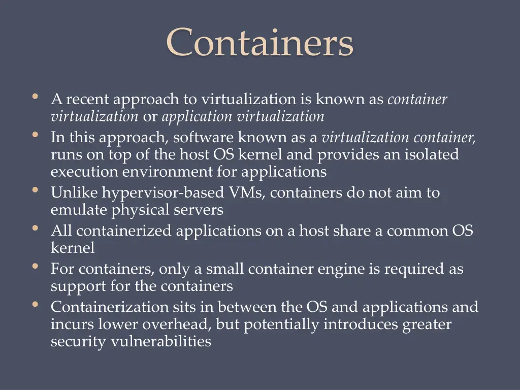 containers