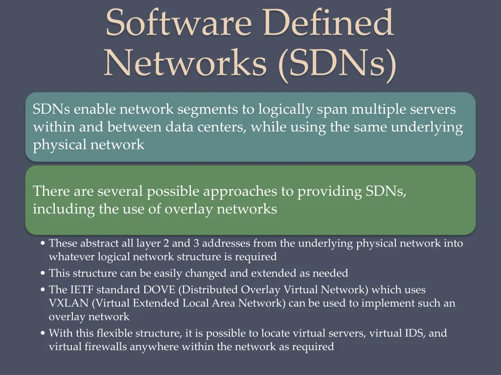 software defined networks sdns