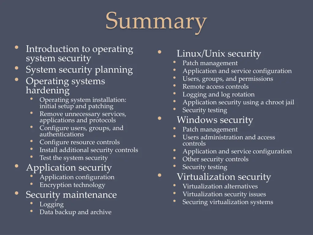 summary