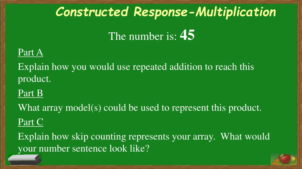 constructed response multiplication