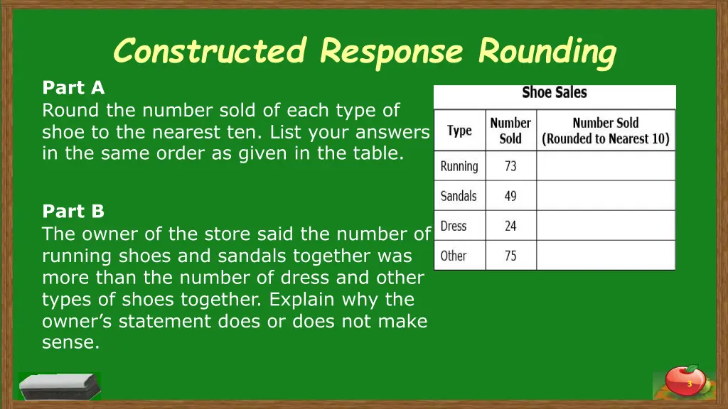 constructed response rounding