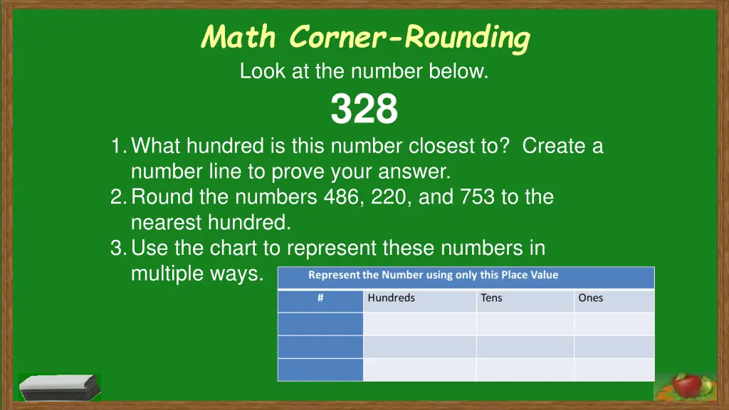 math corner rounding look at the number below 1