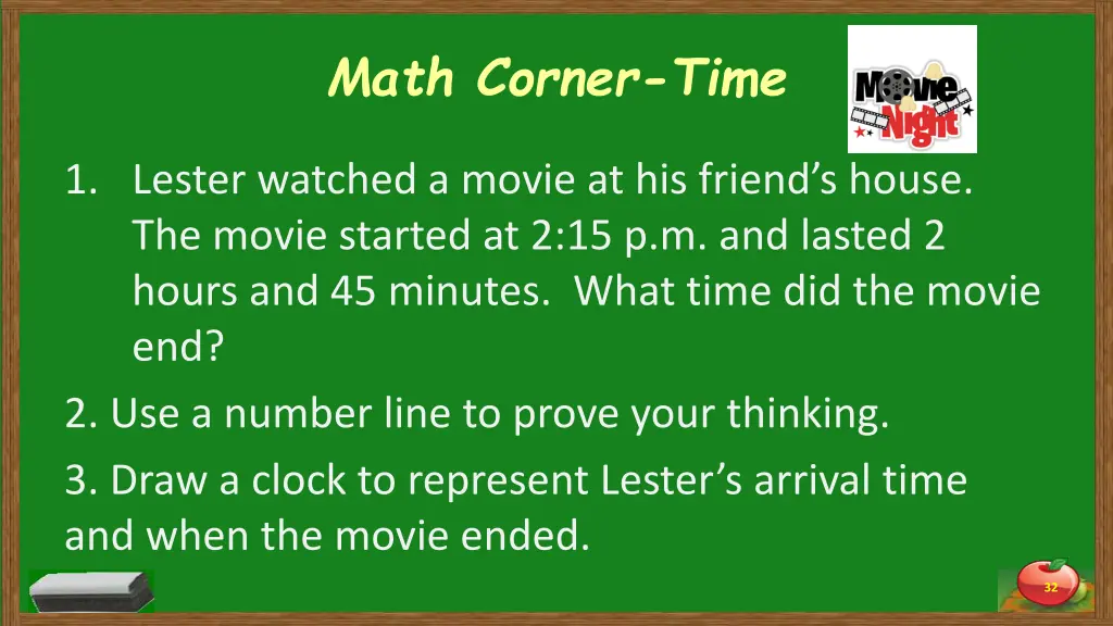 math corner time 1