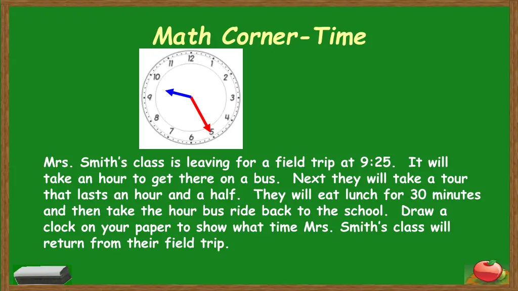math corner time