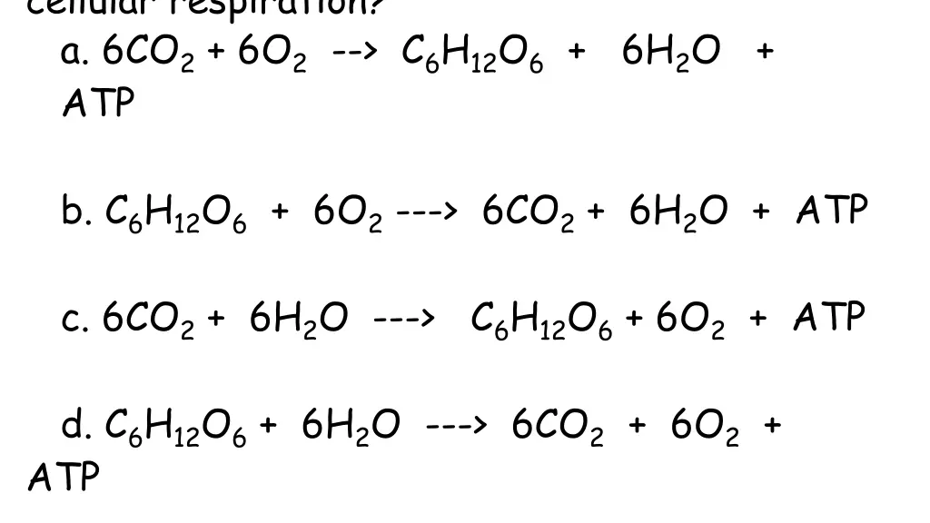 cellular respiration