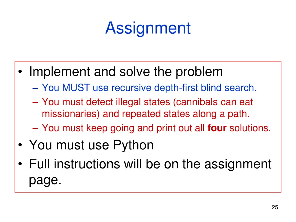 assignment