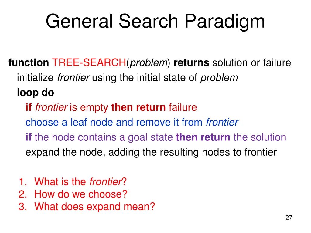 general search paradigm