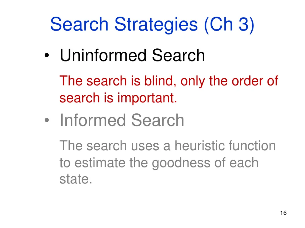 search strategies ch 3