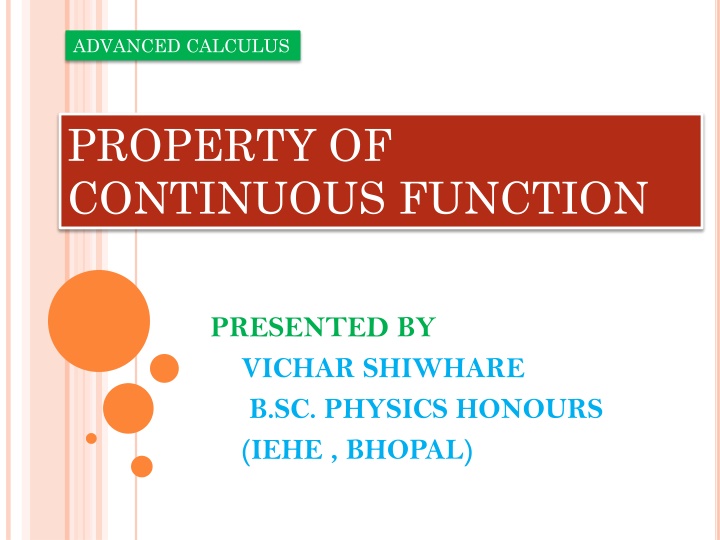 advanced calculus