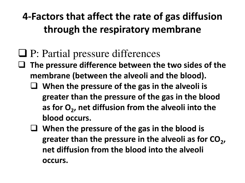4 factors that affect the rate of gas diffusion 2