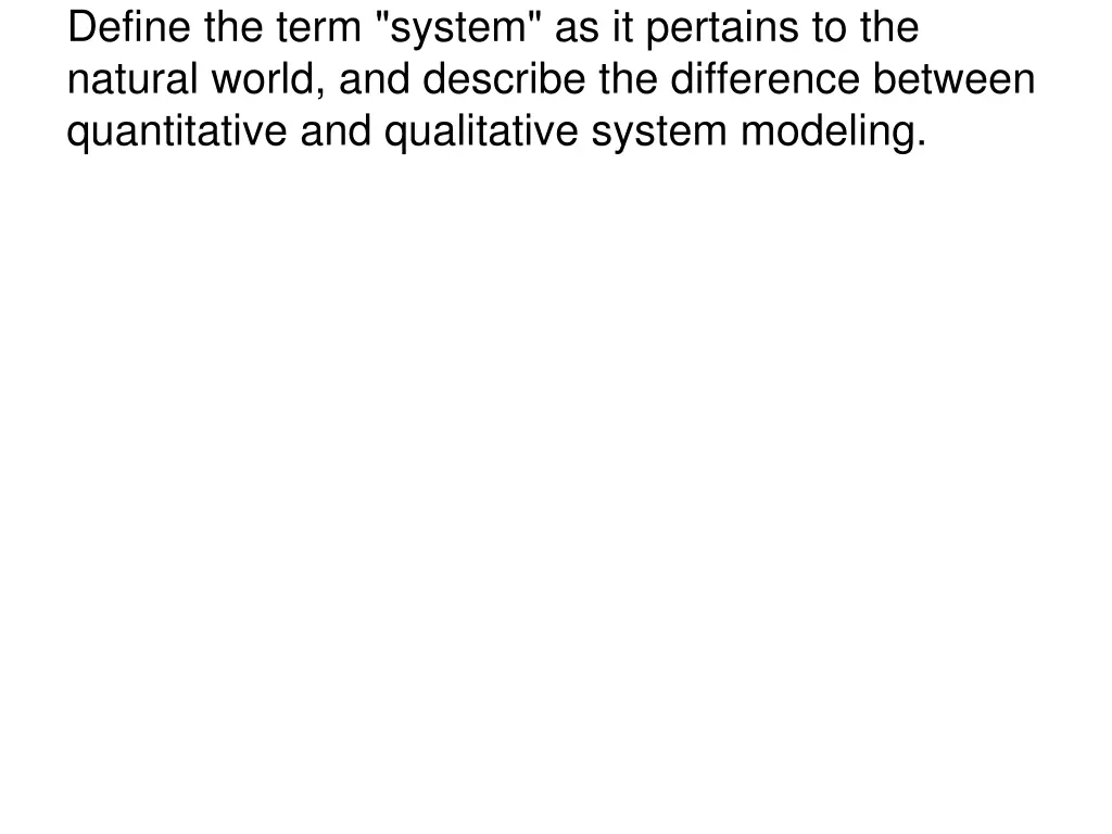 define the term system as it pertains