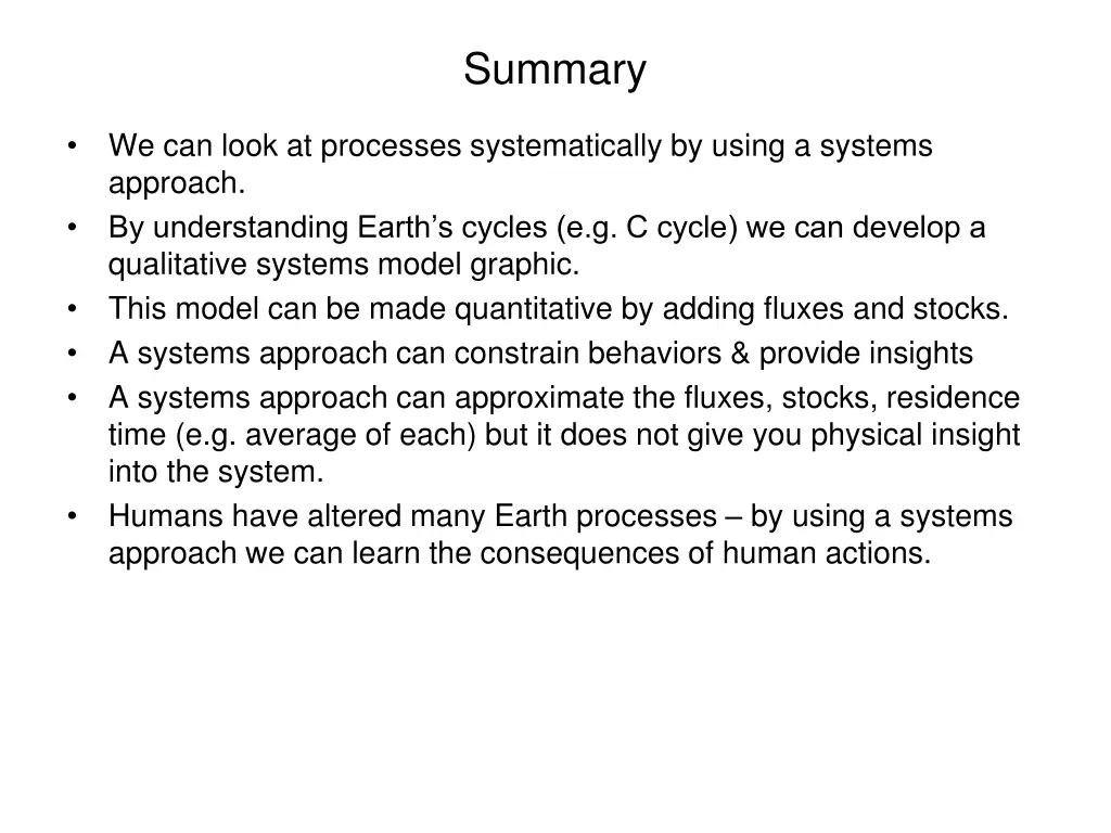 summary