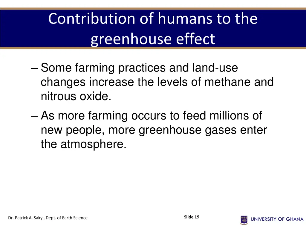contribution of humans to the greenhouse effect 2