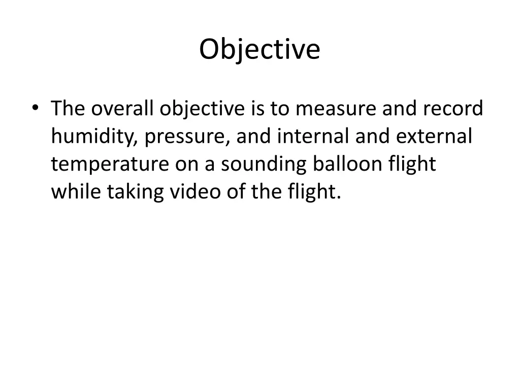 objective