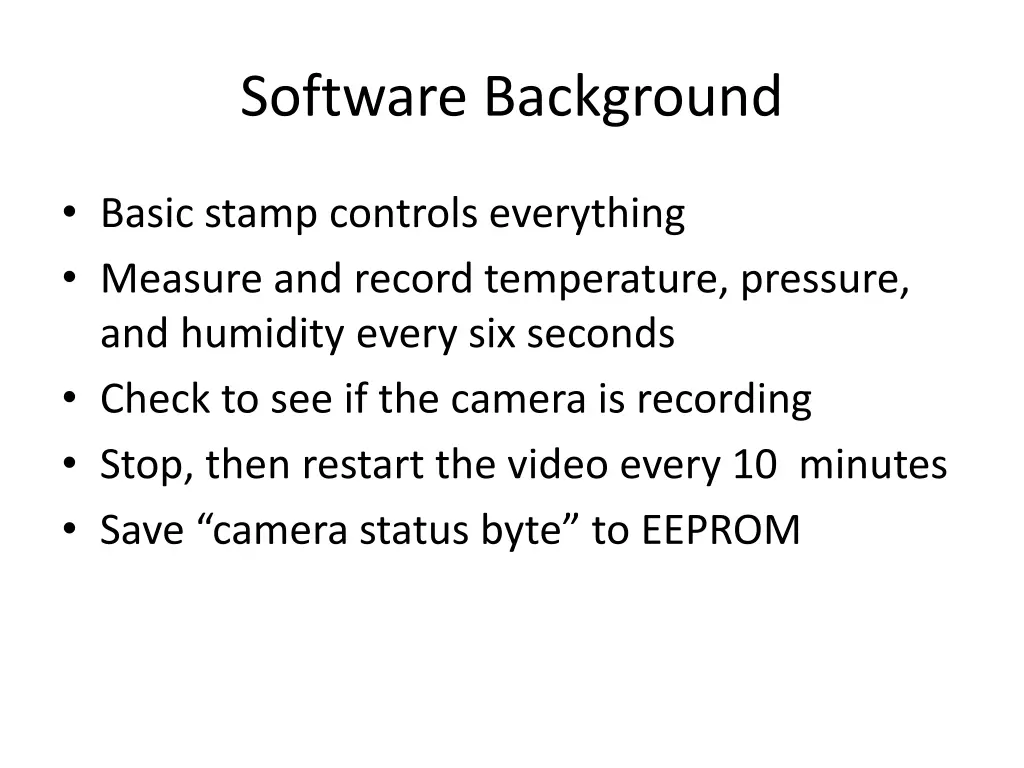 software background