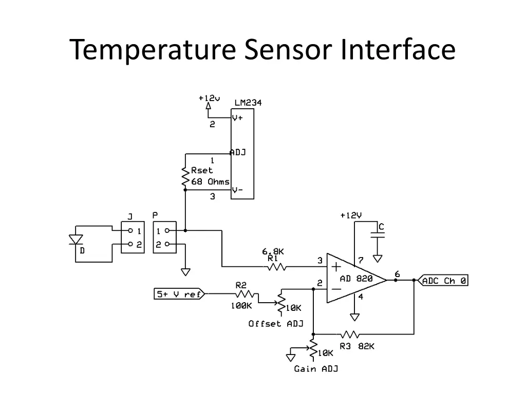 temperature sensor interface