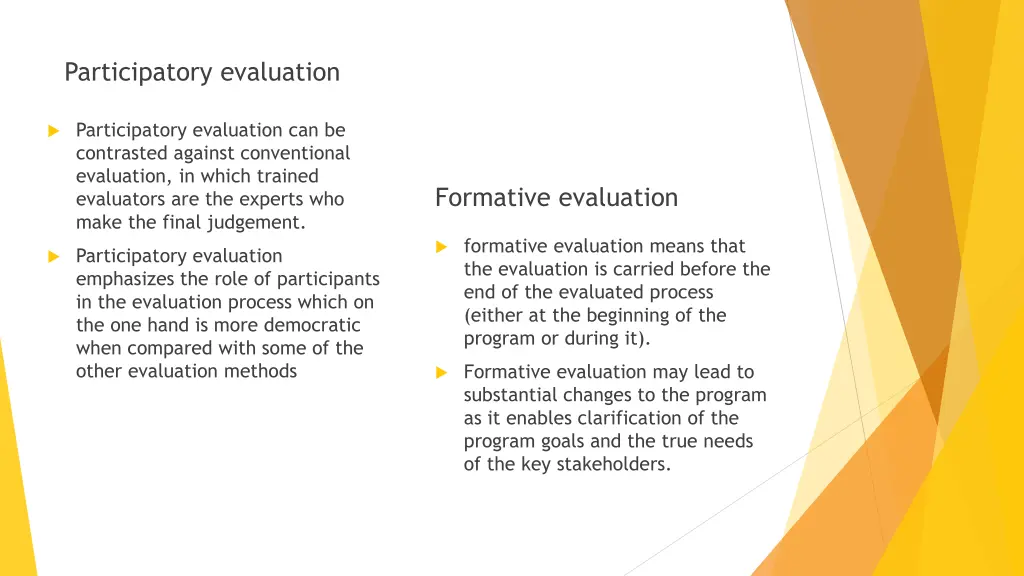 participatory evaluation