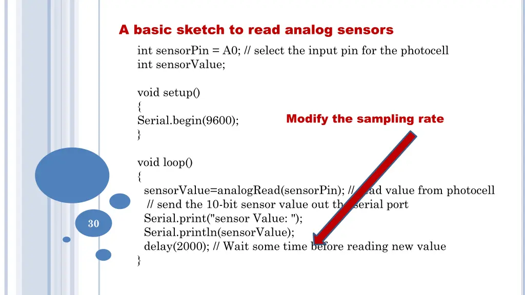 a basic sketch to read analog sensors 4