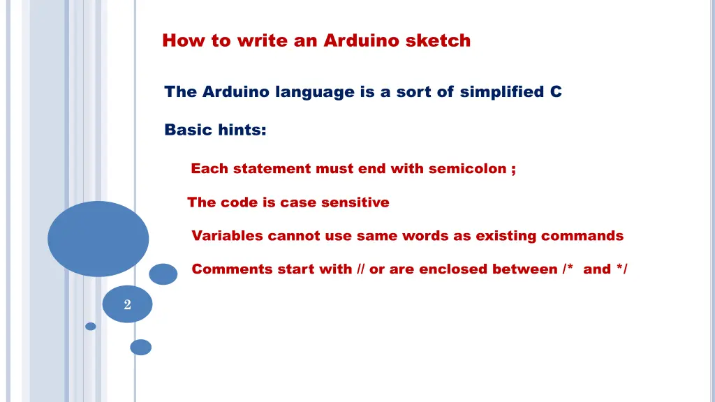 how to write an arduino sketch 1