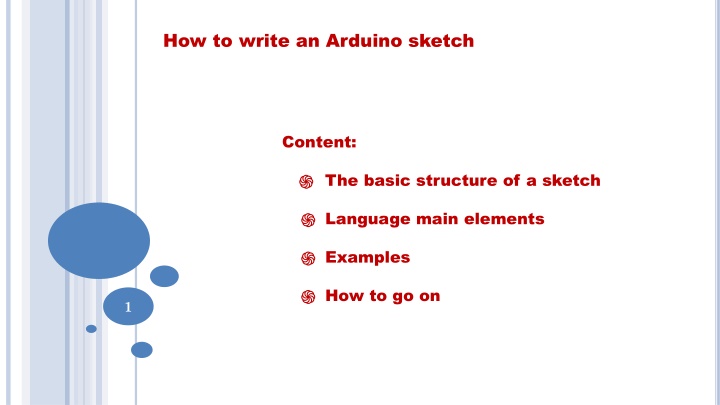 how to write an arduino sketch