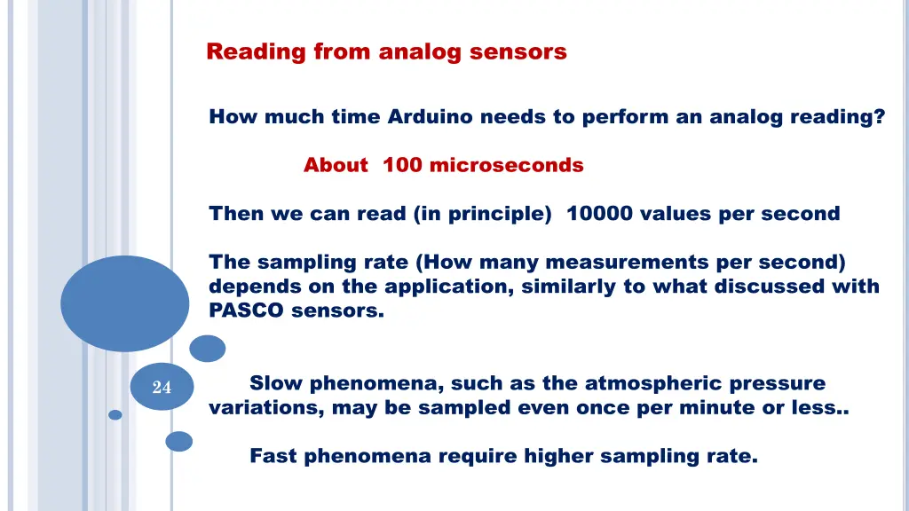 reading from analog sensors 1