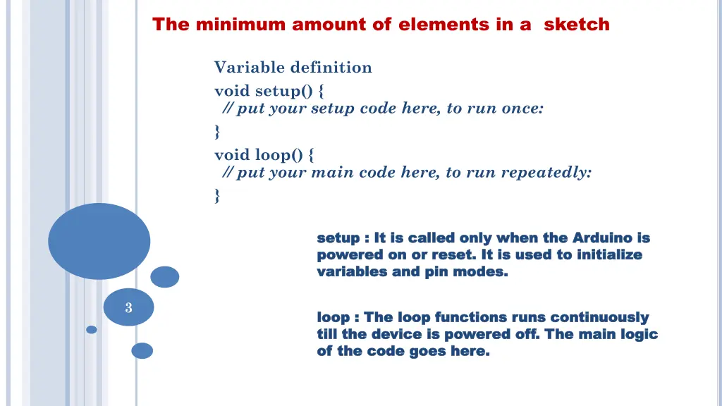 the minimum amount of elements in a sketch