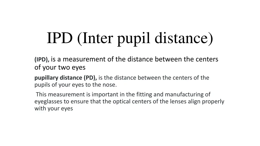 ipd inter pupil distance 1