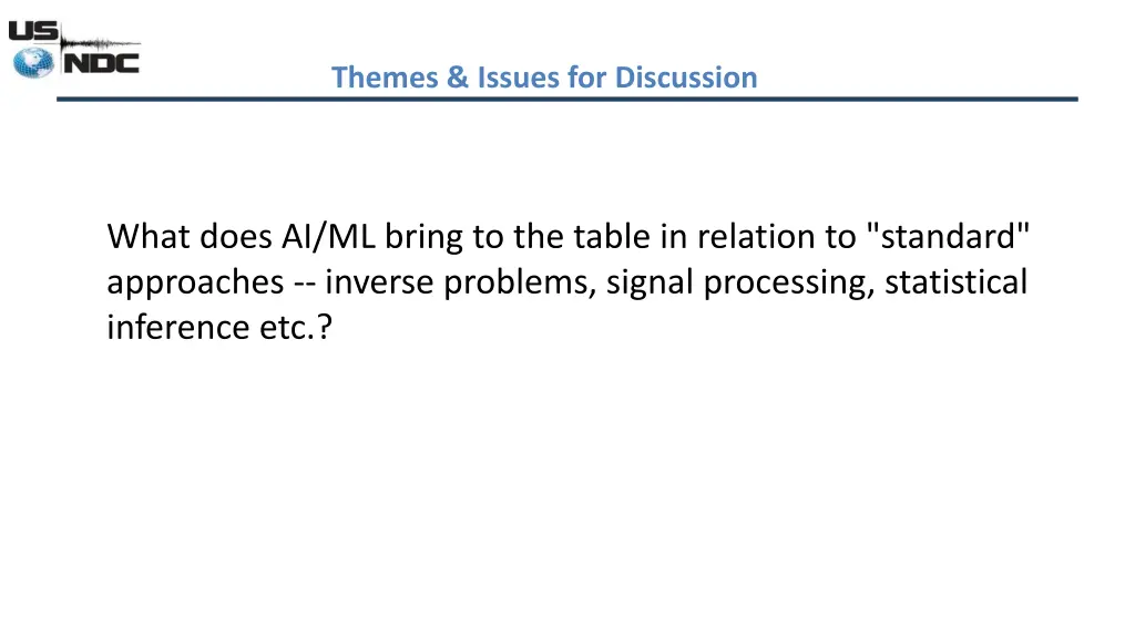 themes issues for discussion
