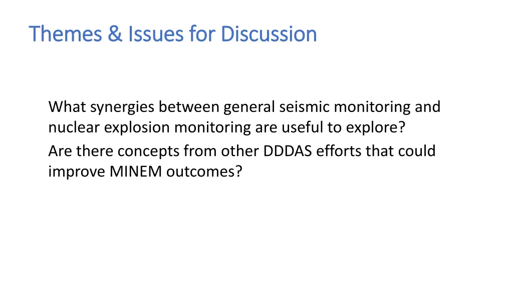 themes issues for discussion themes issues 4