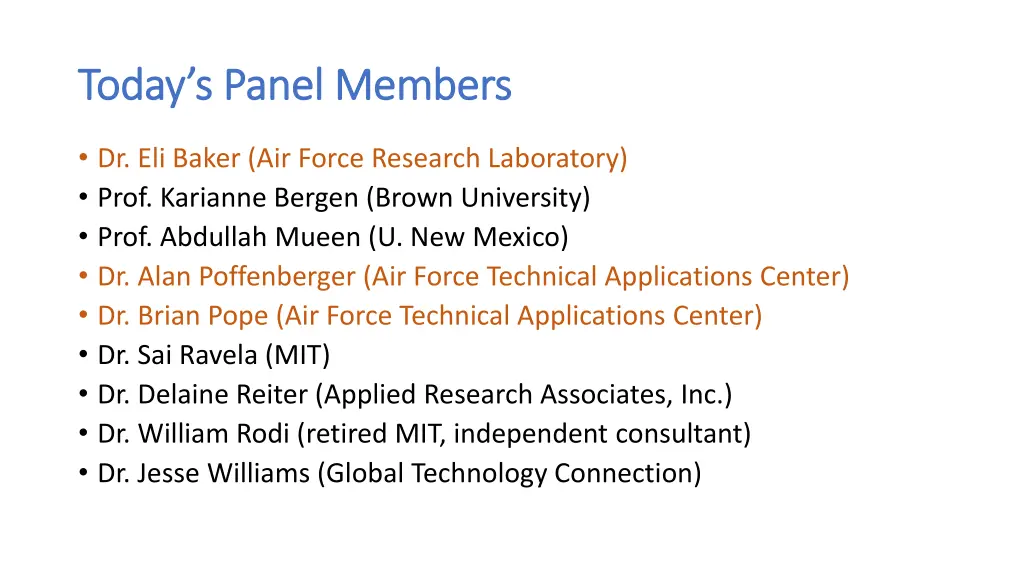 today s panel members today s panel members