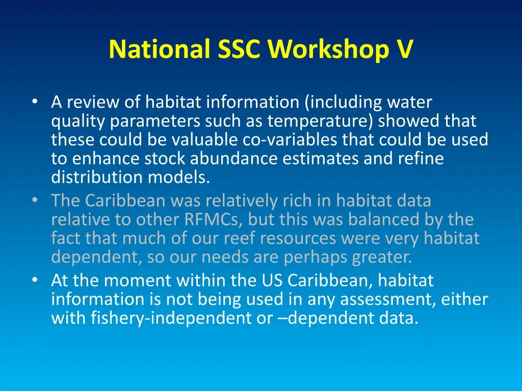 national ssc workshop v 2