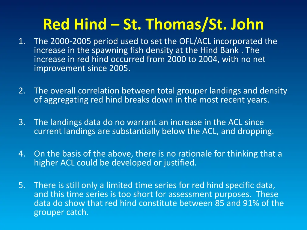 red hind st thomas st john the 2000 2005 period