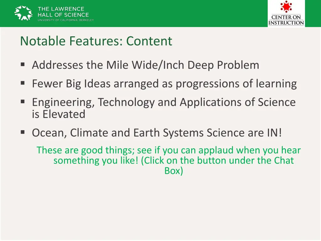notable features content