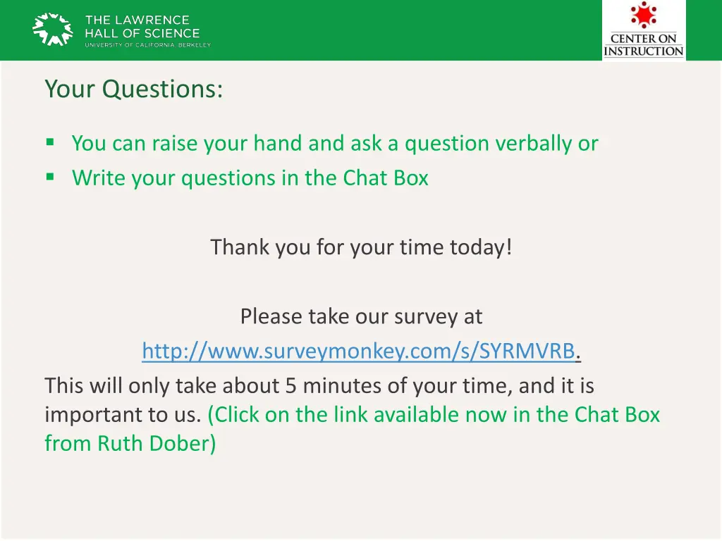your questions