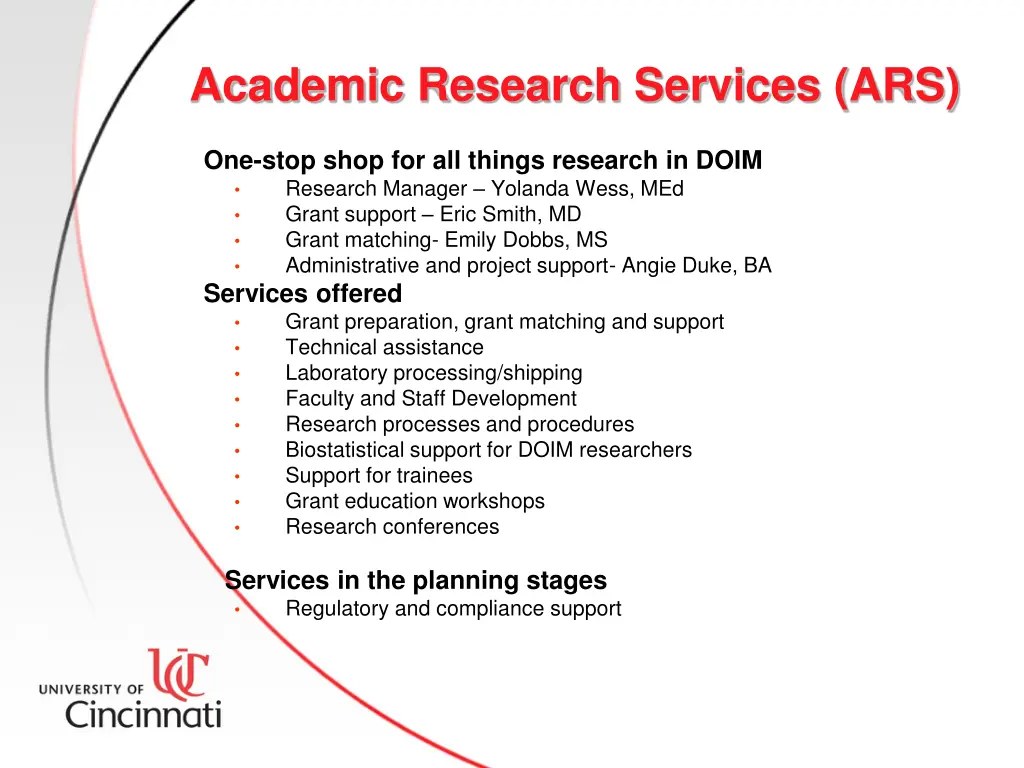 academic research services ars