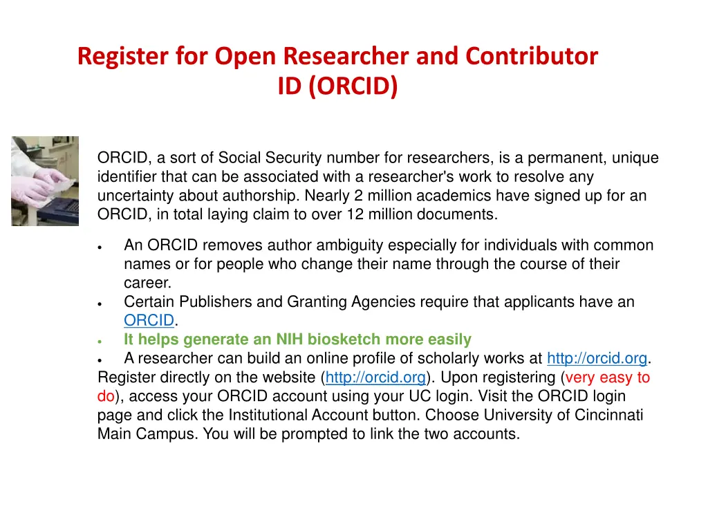 register for open researcher and contributor