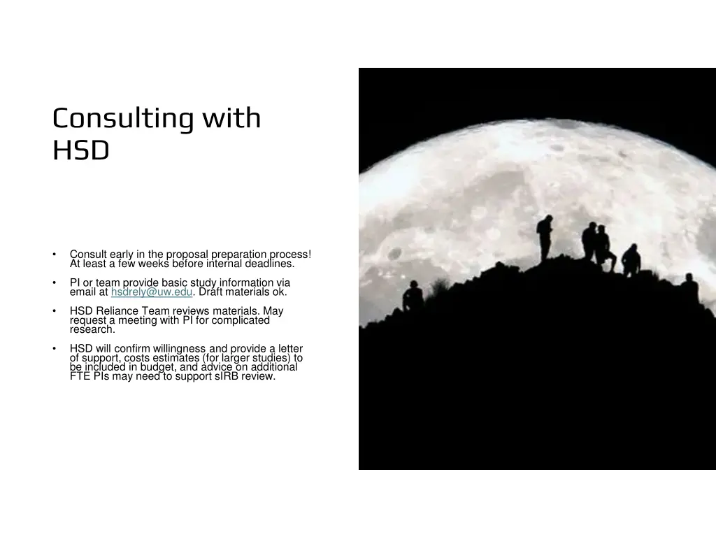 consulting with hsd