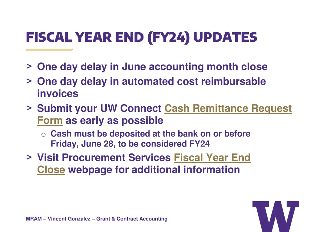 fiscal year end fy24 updates
