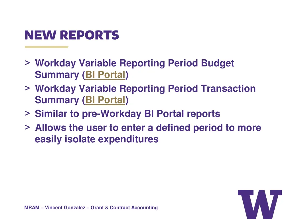 new reports