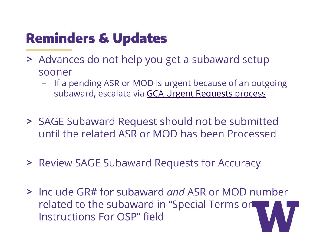reminders updates
