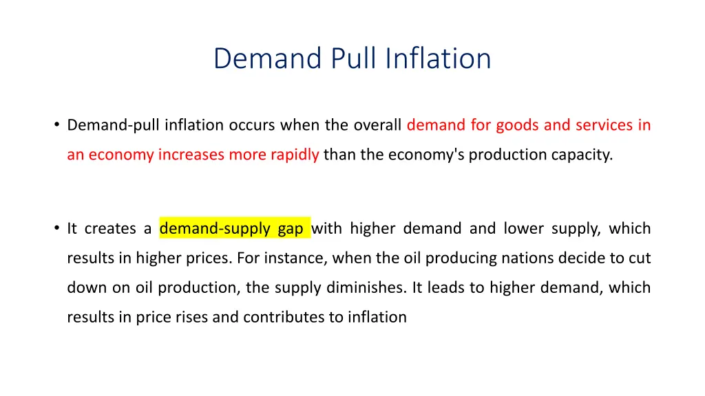 demand pull inflation