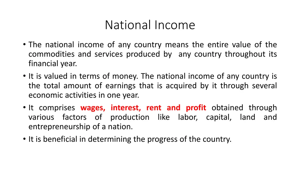 national income 2