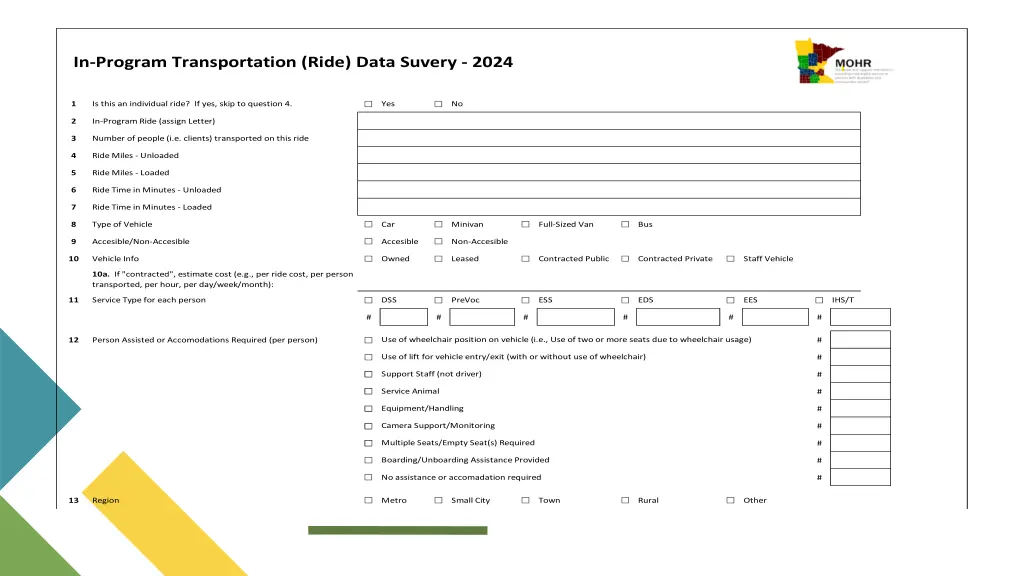 in program transportation ride data suvery 2024