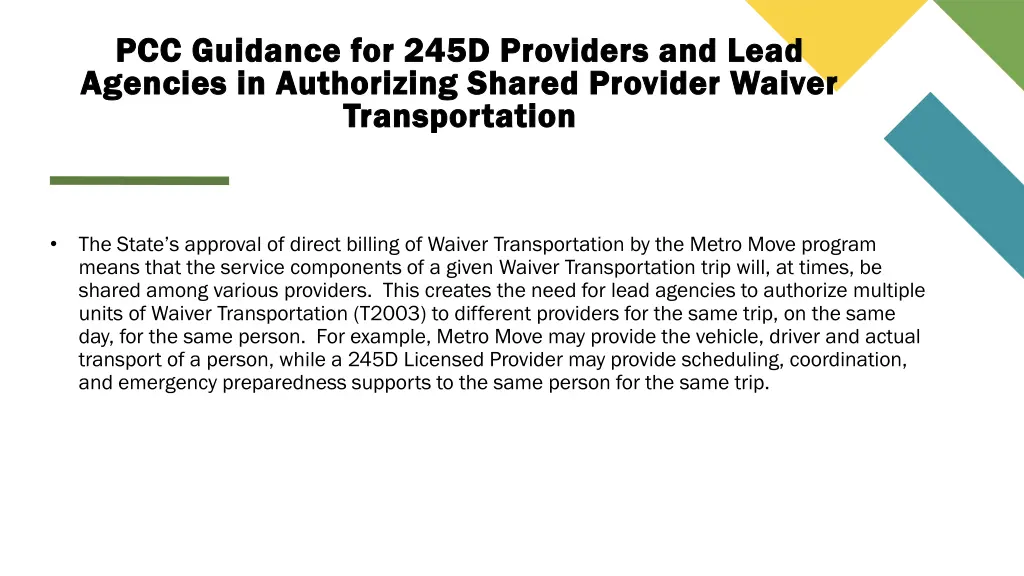 pcc guidance for 245d providers and lead